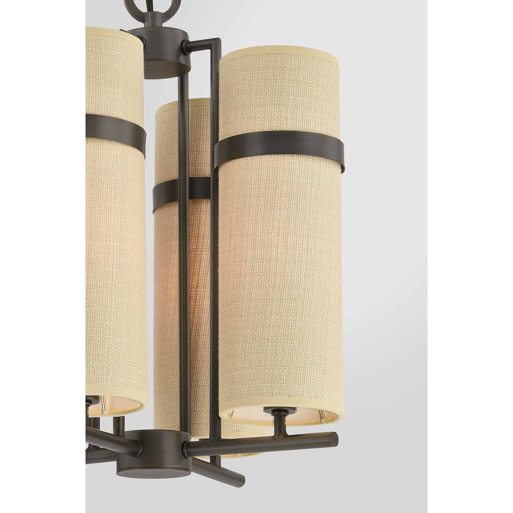 Weston 4 Light 13 inch Mediterranean Bronze Chandelier Ceiling Light