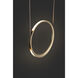Eternal LED 5.9 inch Satin Antique Brass Pendant Ceiling Light