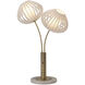 Bloom 30.7 inch 9 watt Weathered Brass Table Lamp Portable Light