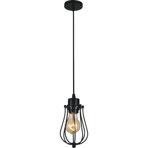 Tomaso 1 Light 5 inch Black Down Mini Pendant Ceiling Light