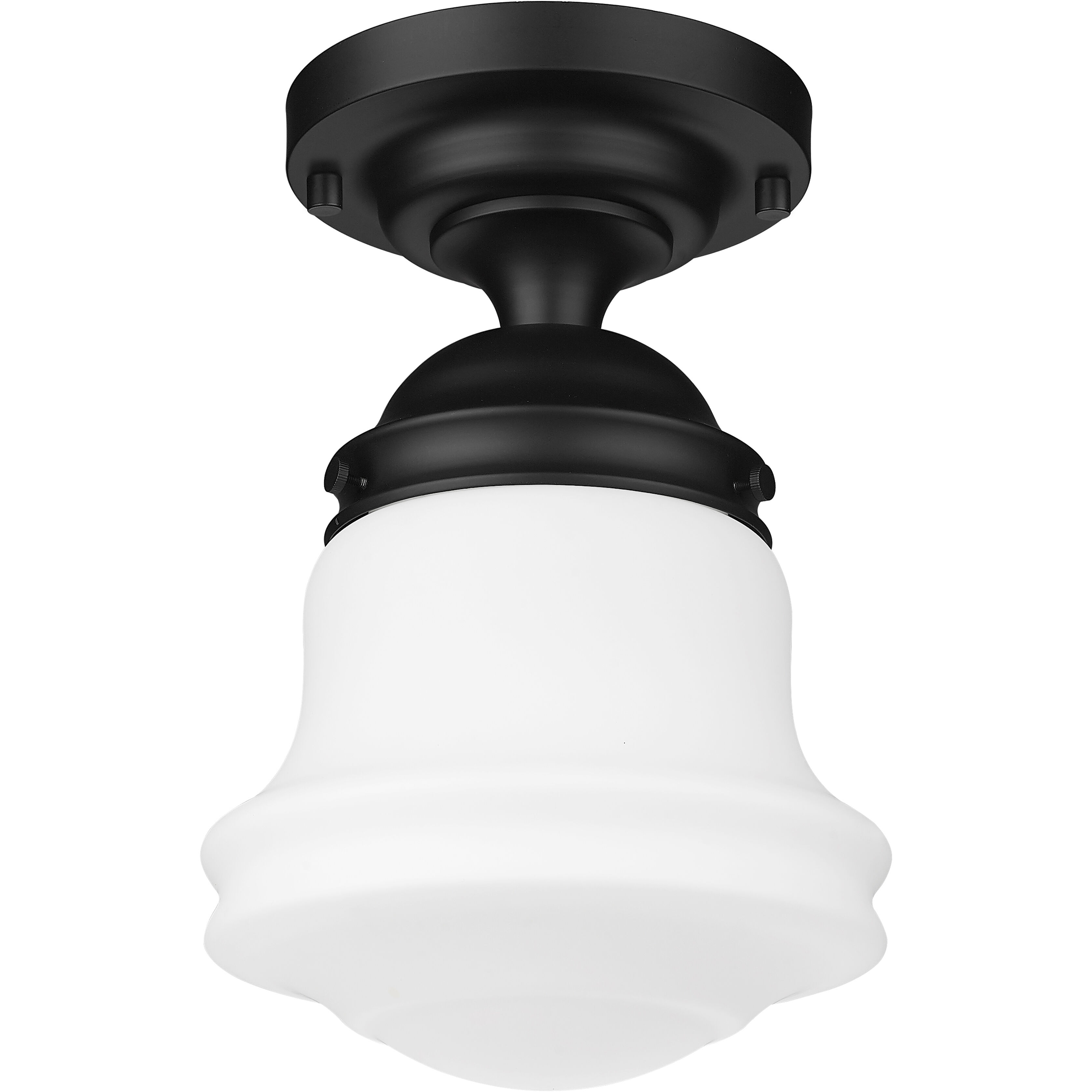 Vaughn 1 Light 10.5 inch Matte Black Flush Mount Ceiling Light