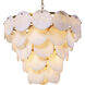 Clementina 9 Light 25.98 inch Antique Brass and Alabaster Chandelier Ceiling Light