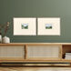 Lone View Green and Blue Framed Art