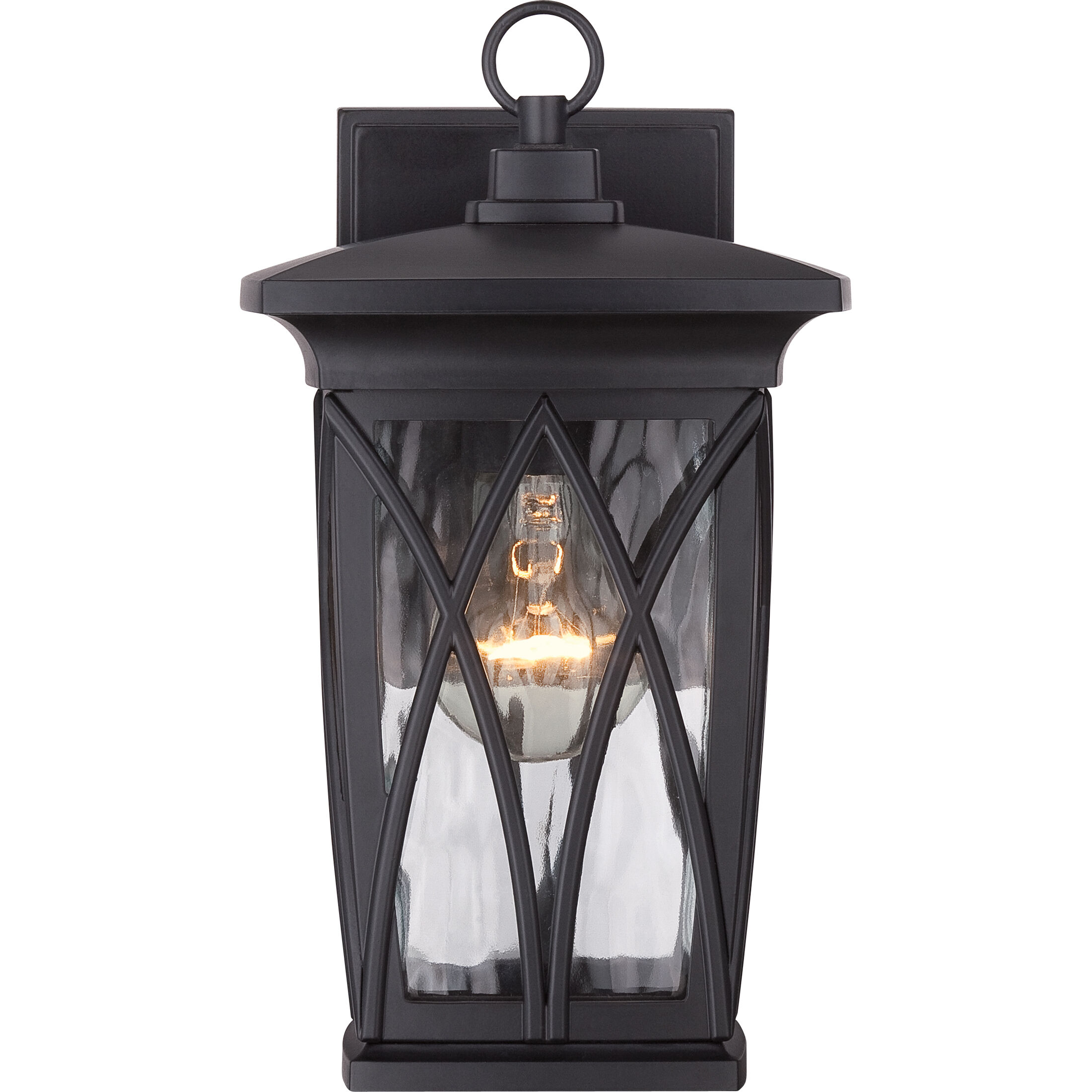 Grover 1 Light 11 inch Mystic Black Outdoor Wall Lantern