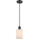 Ballston Hadley LED 4.5 inch Matte Black Mini Pendant Ceiling Light in Matte White Glass, Black Textured, Ballston
