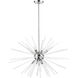 Utopia 9 Light 32 inch Polished Chrome Pendant Chandelier Ceiling Light, Large