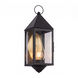 Ashford 1 Light 23 inch Matte Black Outdoor Sconce in Clear Glass, No Wire Pattern, Brass Traditions by Innovations Lighting