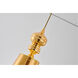 Canada 1 Light 5 inch Polished Gold Pendant Ceiling Light