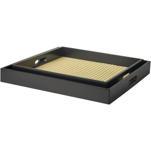 Suzy Black with Natural Tray