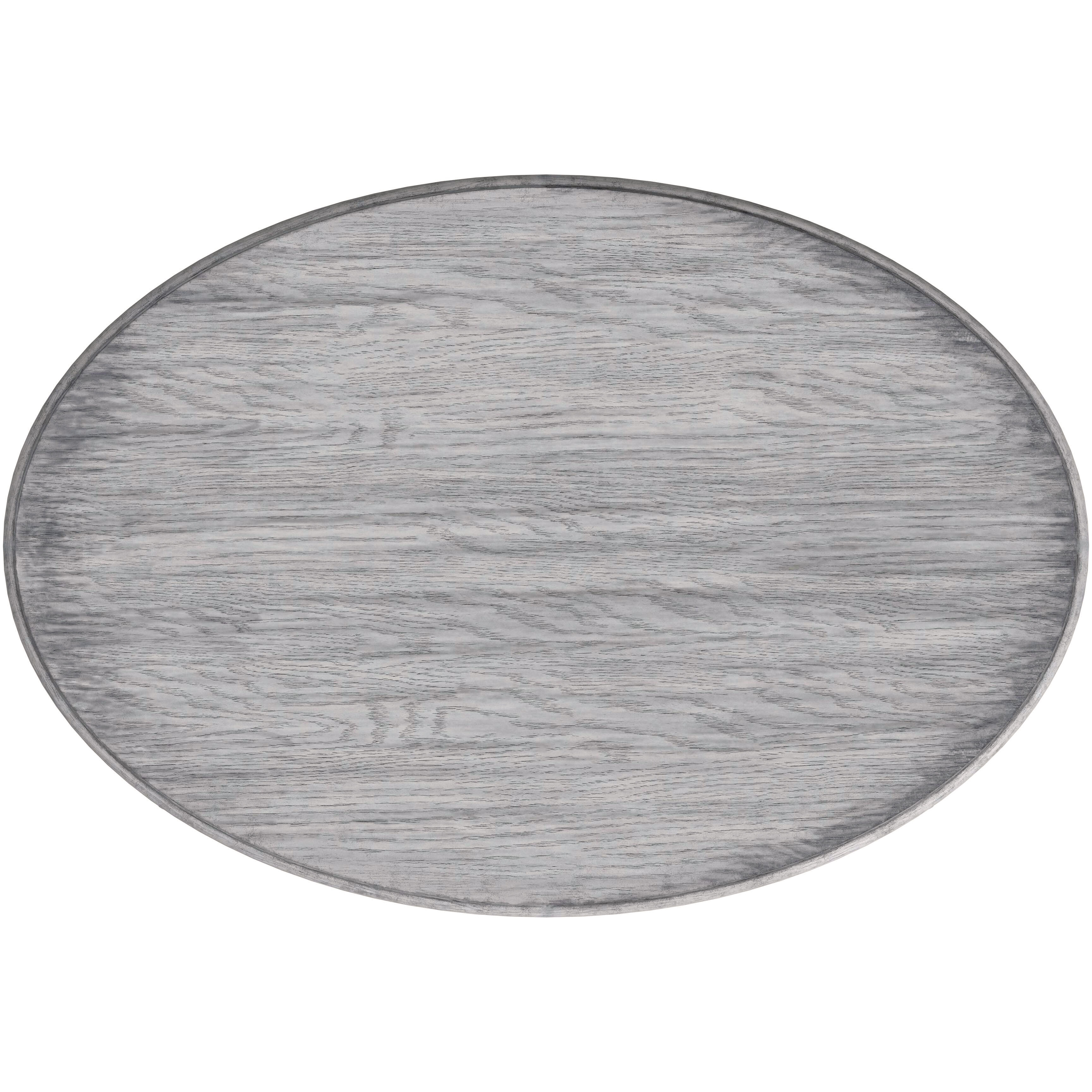 Grace Oval 4 Legs Coffee Table in Gray