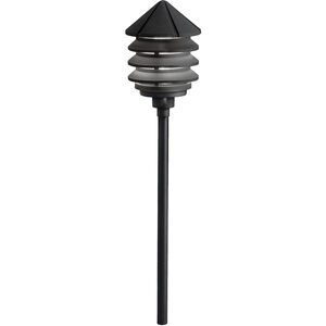 Six Groove 12 24.40 watt Textured Black Landscape 12V Path & Spread