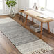 Lucia 96 X 30 inch Charcoal Rug in 2.5 x 8, Runner
