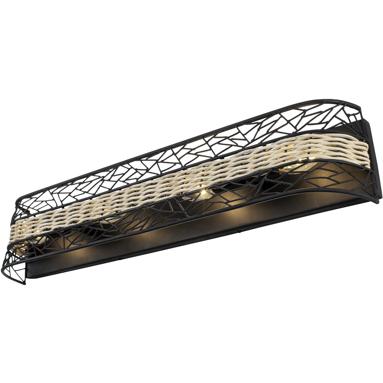 Cayman LED 32 inch Black Bath Vanity Wall Light