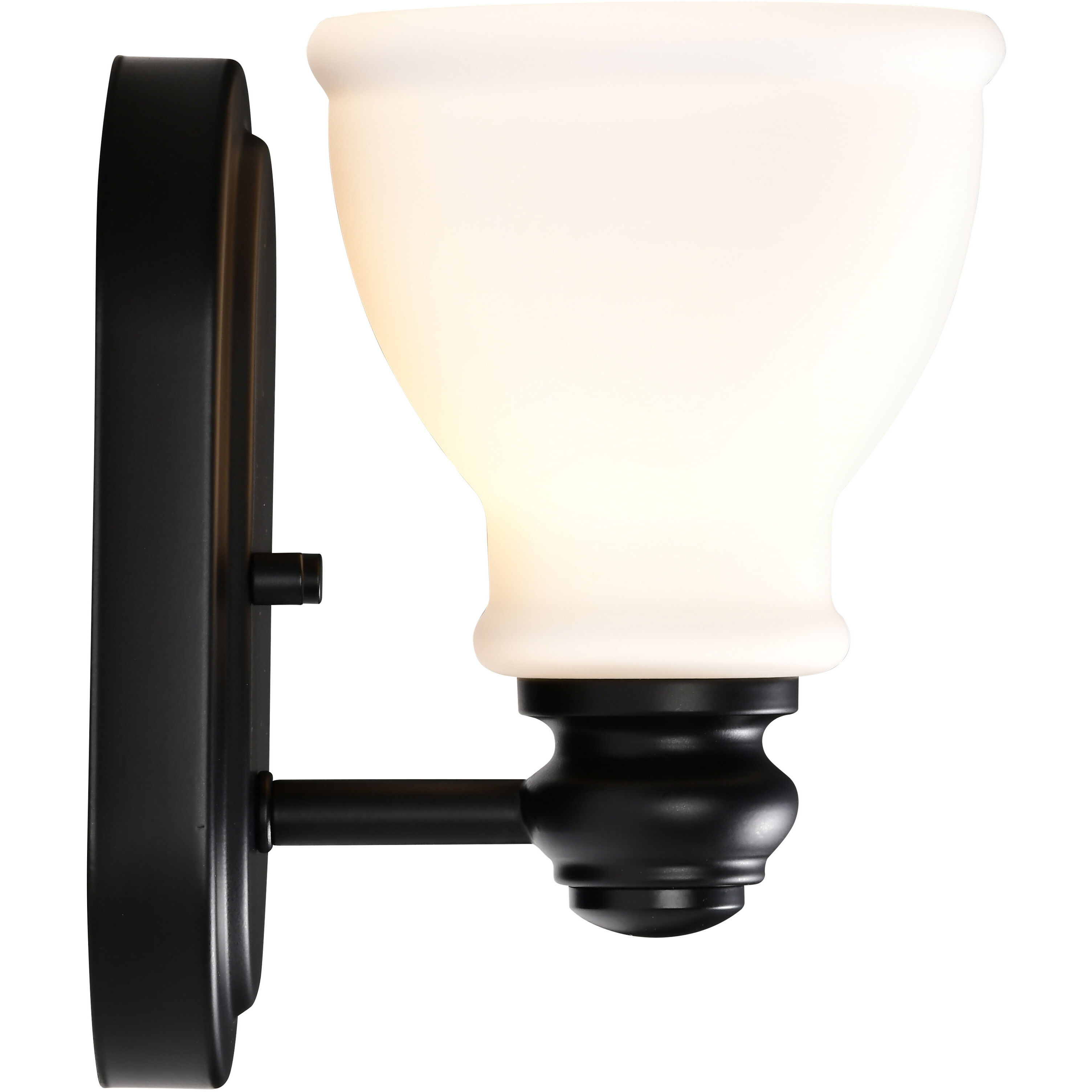 Russel 1 Light 5.38 inch Matte Black Vanity Light Wall Light