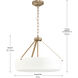 Lieon 3 Light 21 inch Champagne Bronze Convertible Pendant Ceiling Light