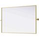 Amoura 48 X 30 inch Brass Mirror