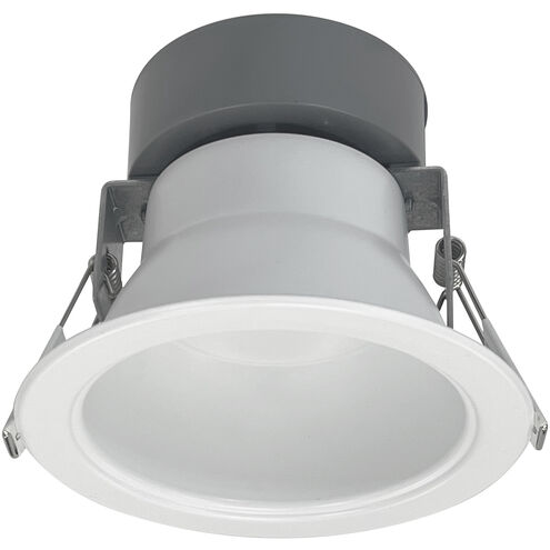 Quartz Matte Powder White Recessed LED Downlight, Selectable Lumens, Selectable CCT