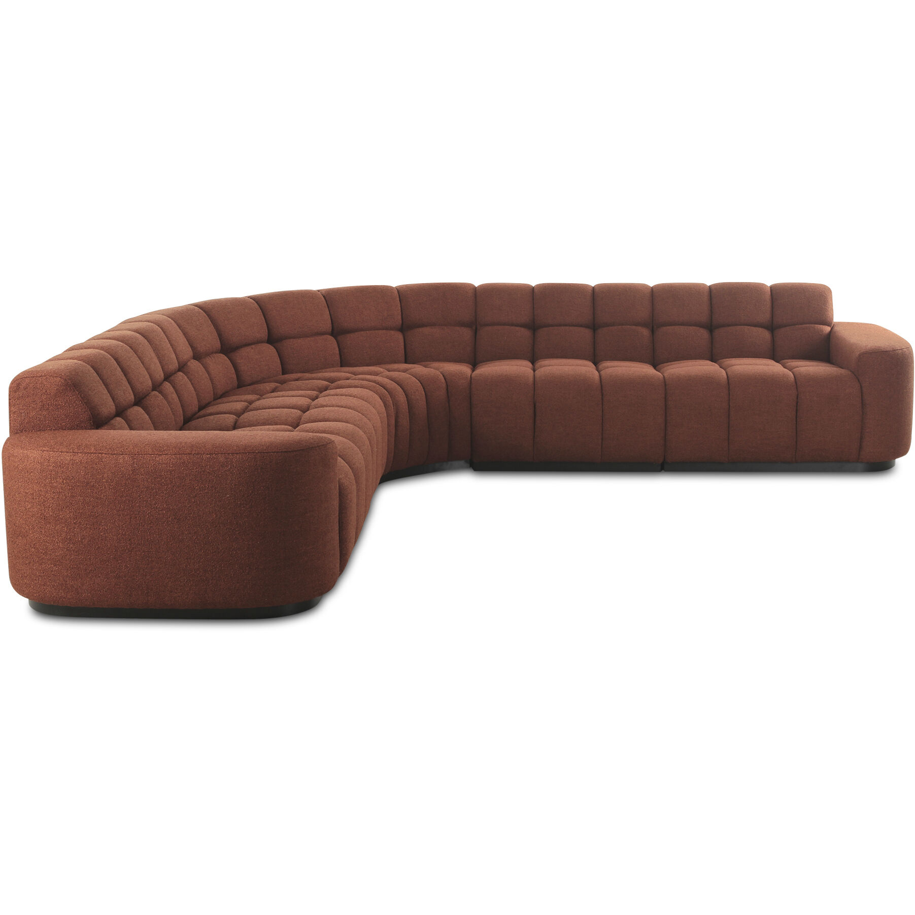 Roman Orange L-Shaped Sectional