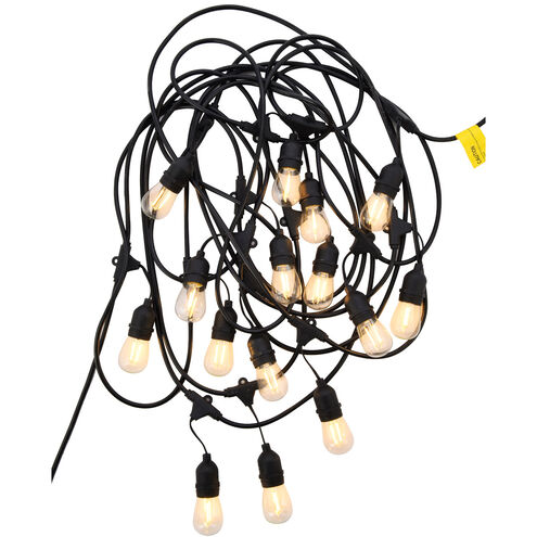 Terra 15 Light 48 foot Black Outdoor String Light 