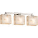 Alabaster Rocks 3 Light 23.5 inch Polished Chrome Vanity Light Wall Light in Rectangle, Incandescent
