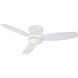 Traditional Concept 52 inch White Outdoor Ceiling Fan