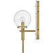 Lisa McDennon Gilda 1 Light 5.5 inch Heritage Brass Indoor Wall Sconce Wall Light