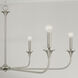 Presley 6 Light 49 inch Brushed Nickel Chandelier Ceiling Light