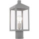 Nyack 1 Light 15 inch Nordic Gray Outdoor Post Top Lantern