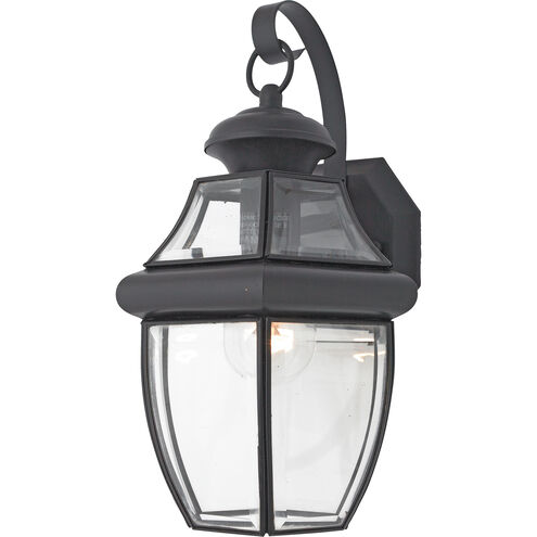 Newbury 1 Light 14 inch Mystic Black Outdoor Wall Lantern