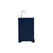 Franklin 36 X 22 X 35 inch Blue Bathroom Vanity Cabinet