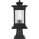 Collins 1 Light 18.5 inch Black Outdoor Post Light