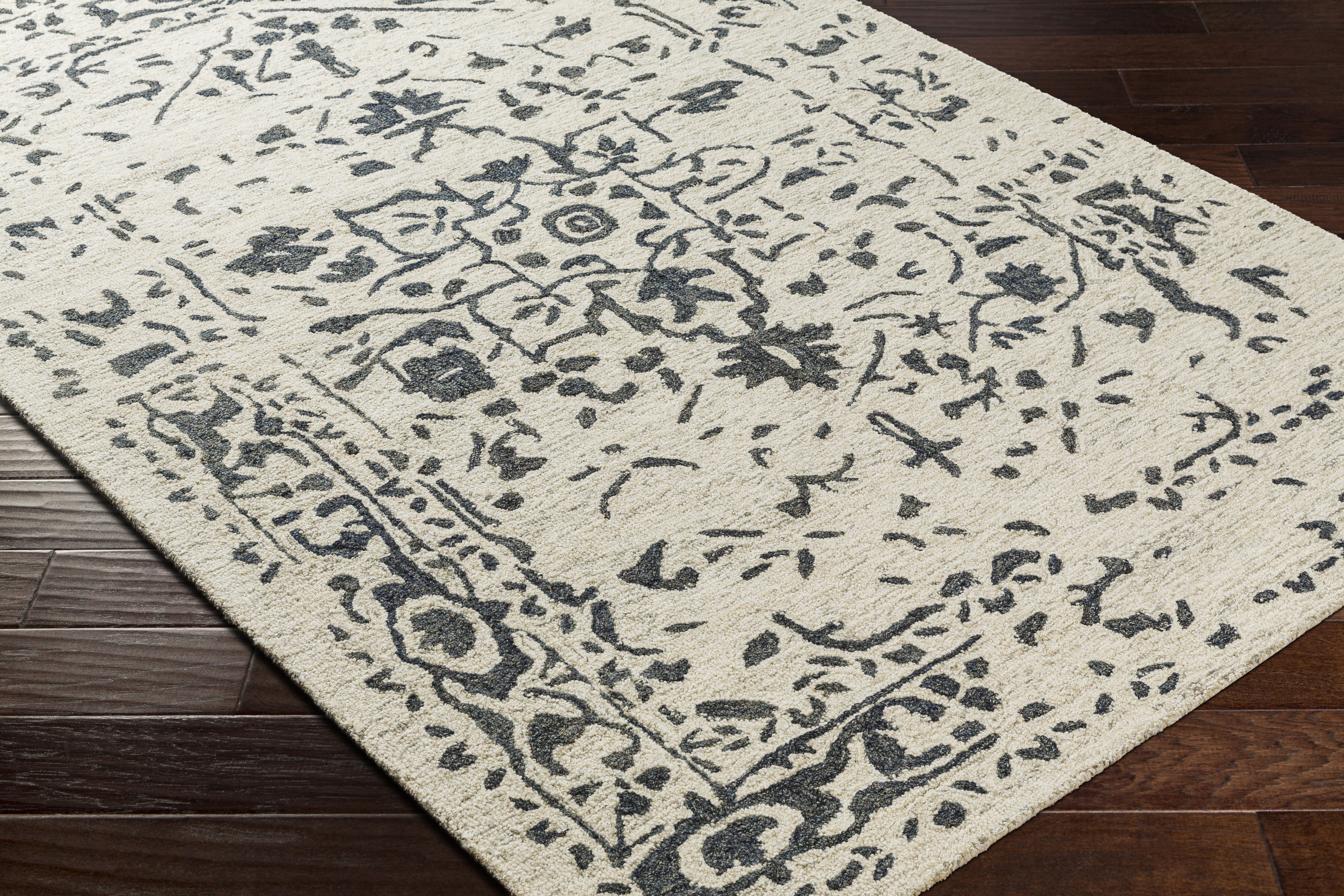 Granada 120 X 96 inch Charcoal Rug, Rectangle