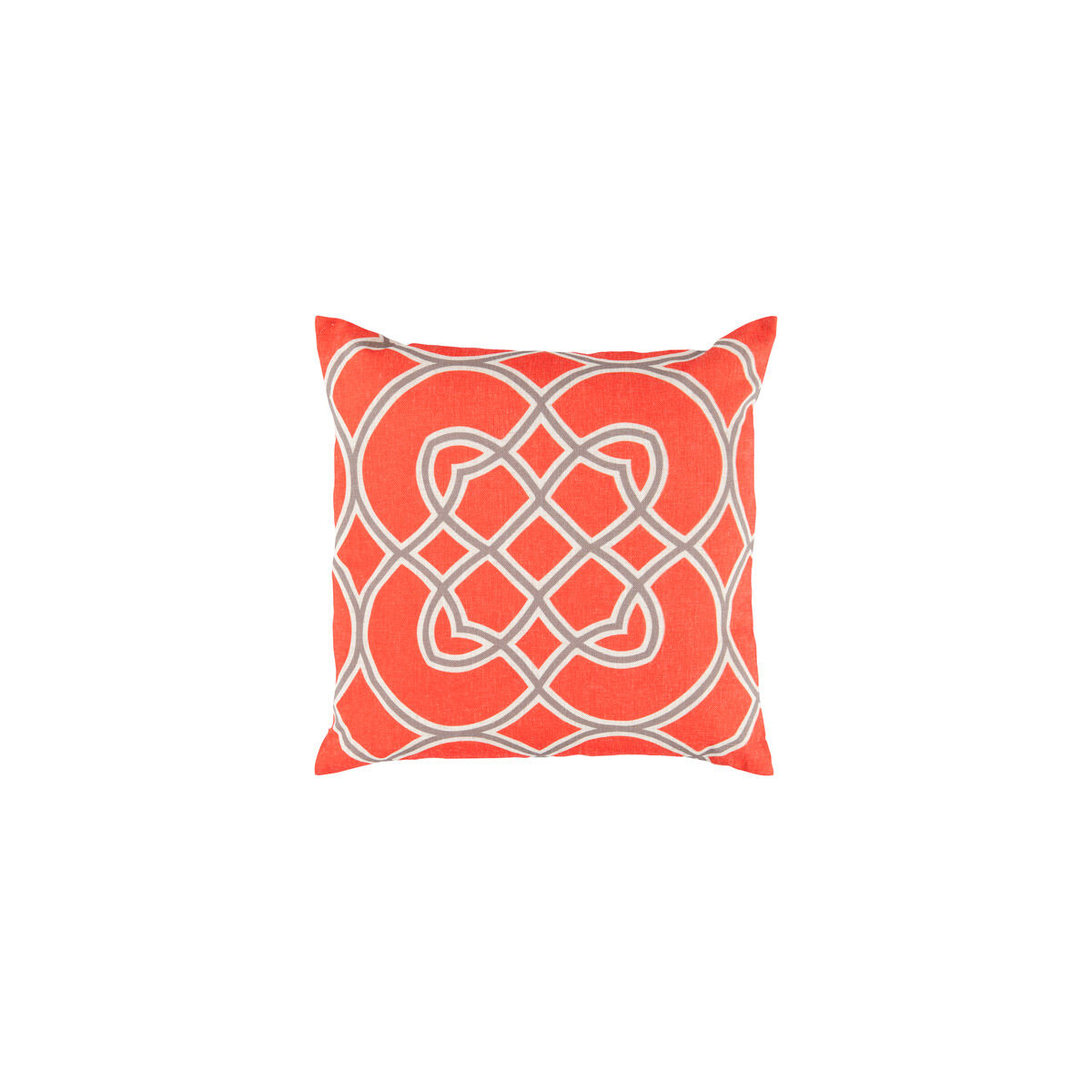 Jorden 22 X 22 inch Bright Orange and Camel Throw Pillow