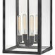 Estate Series Porter Outdoor Wall Mount Lantern in Aged Zinc, Non-LED, Open Air