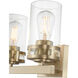 Lunden 2 Light 14.5 inch Modern Gold Bathroom Vanity Light Wall Light