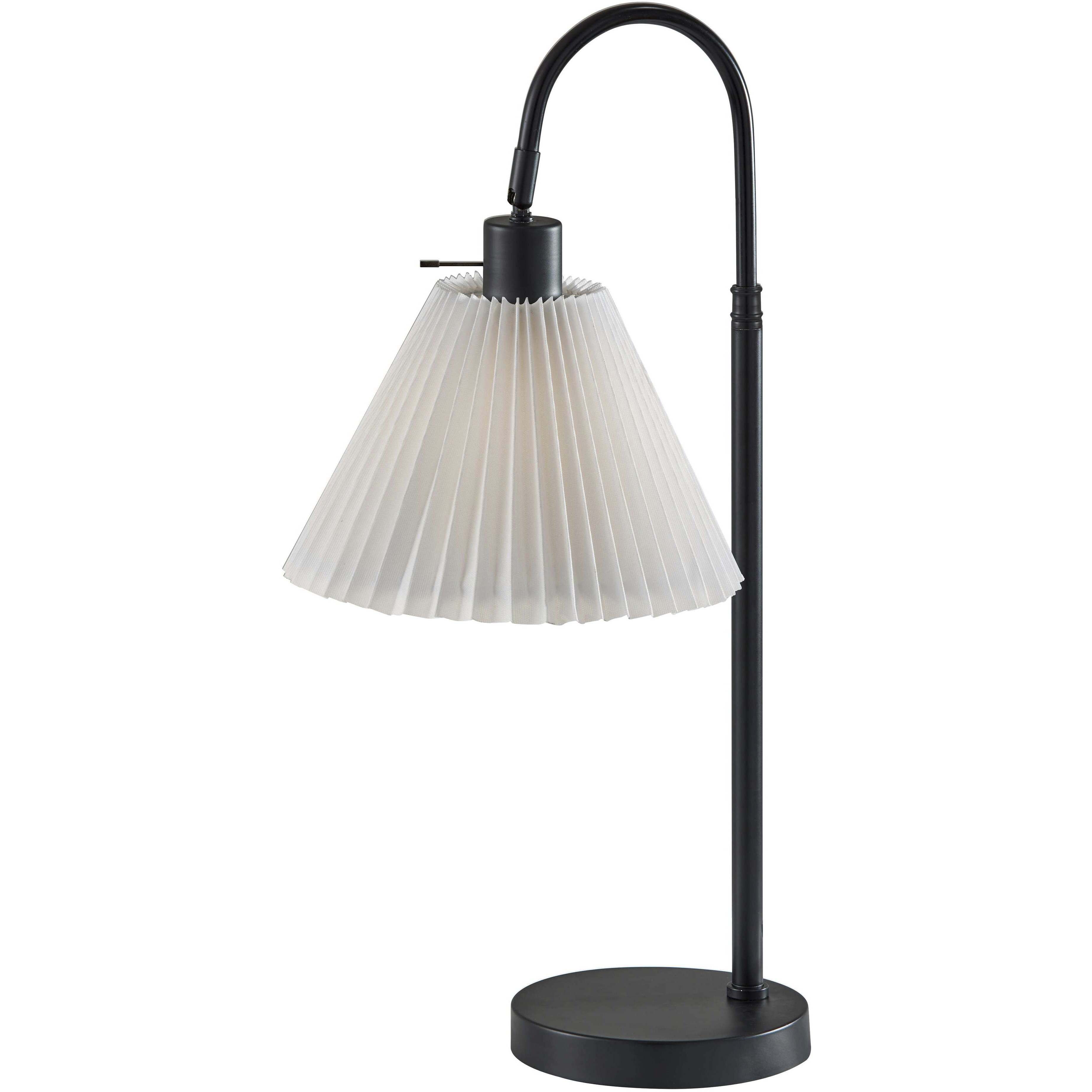 Thalia 25 inch 60.00 watt Black Table Lamp Portable Light, Simplee Adesso