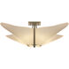 Kirigami 4 Light 22.5 inch Soft Gold Semi-Flush Ceiling Light