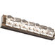 Tessera LED 24.8 inch Burnished Bronze with Cocoa Vanity Light Wall Light