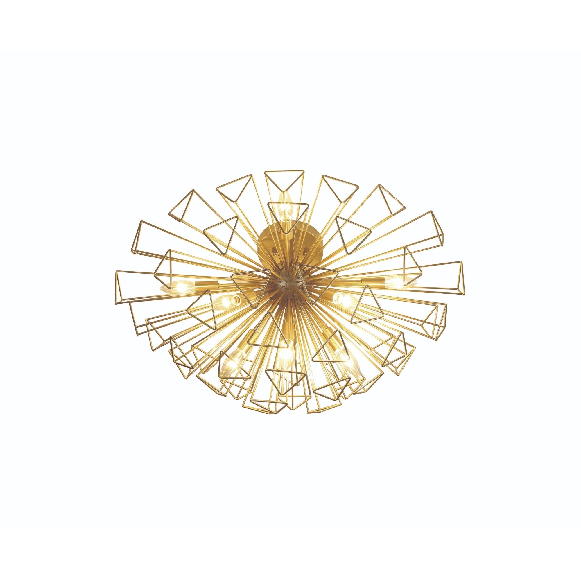 Dendelio 9 Light 22.5 inch Gold Chandelier Ceiling Light