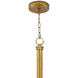 River Reed 6 Light 41 inch Gold Chandelier Ceiling Light, Small