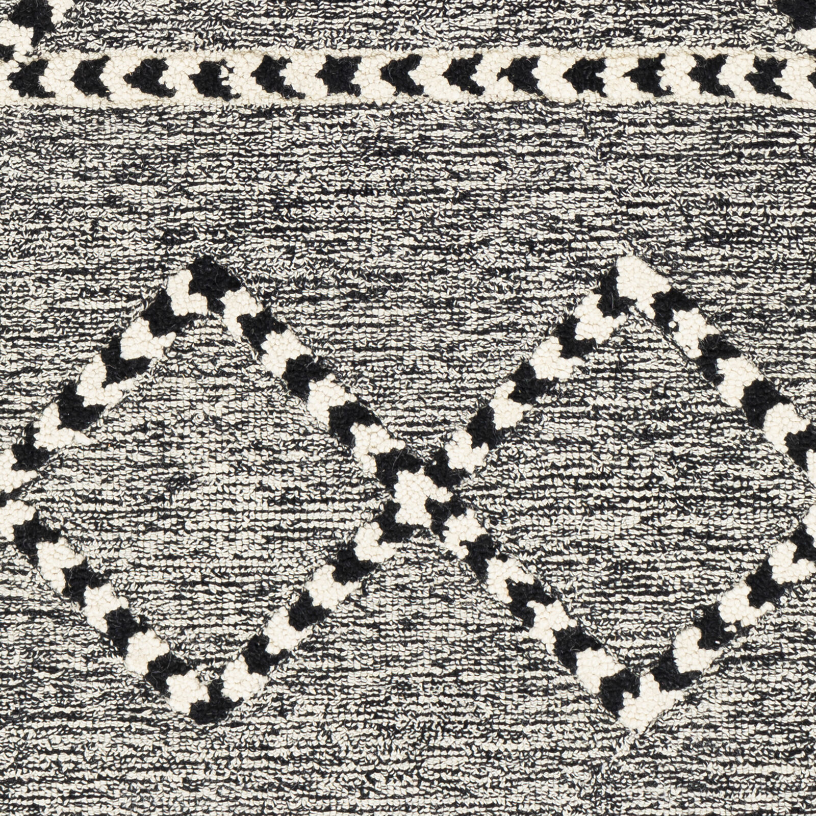 Zanafi Tassels 90 X 60 inch Black Rug in 5 x 8, Rectangle