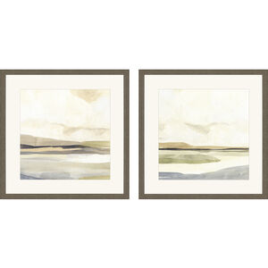 Slate Horizon Beige and Black and Neutral and White Framed Art
