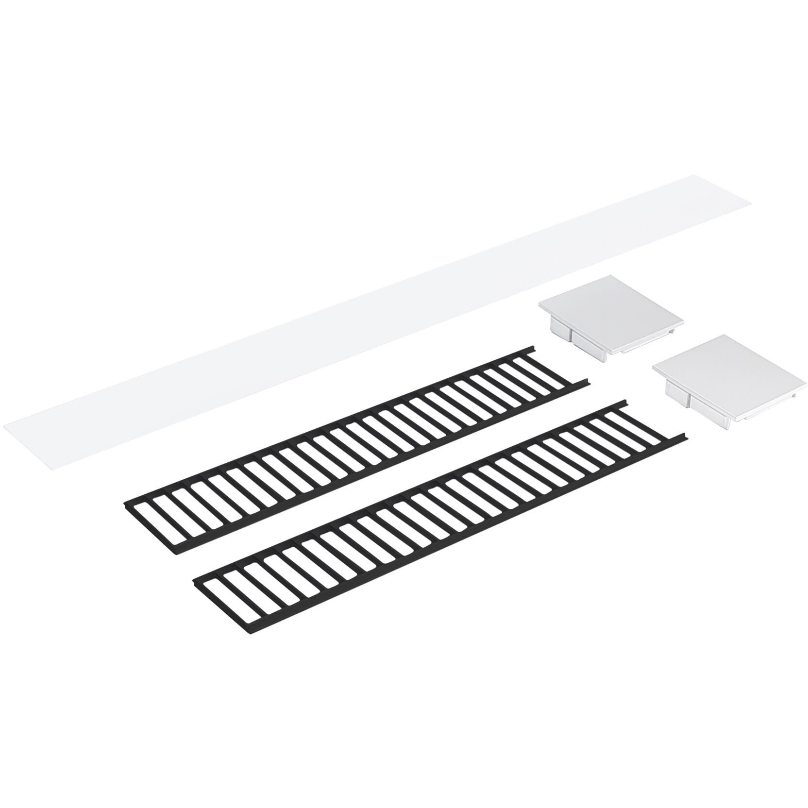 L-Line Black / White Louver Accessory Set