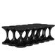 Jericho 61 X 30 inch Hand Rubbed Black Coffee Table