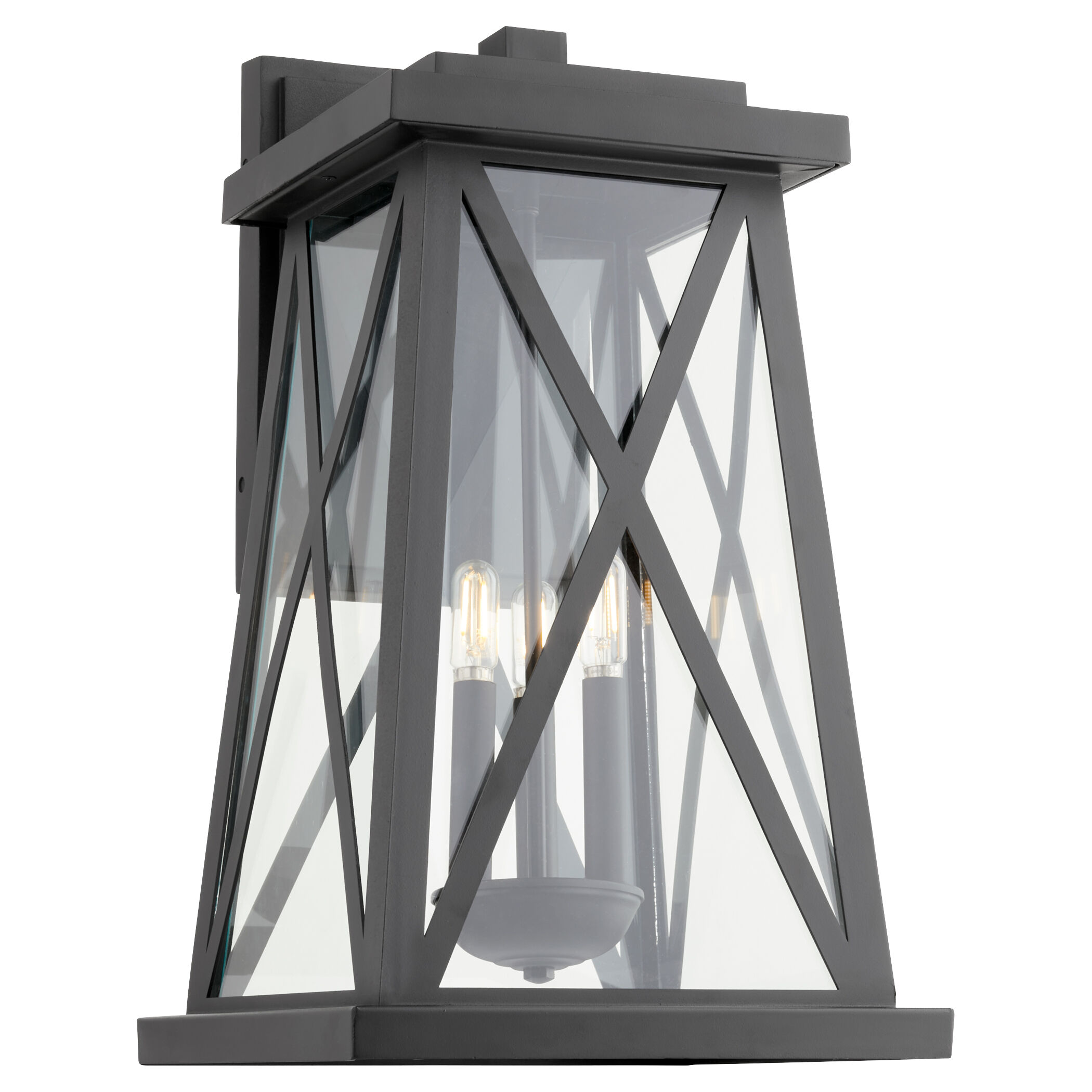 Artesno 3 Light 22 inch Textured Black Outdoor Wall Lantern