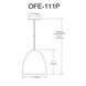 Ofelia 1 Light 11.75 inch Matte White Pendant Ceiling Light