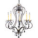 Liebestraum 5 Light 27 inch Mahogany Bronze Dining Chandelier Ceiling Light