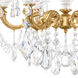 La Scala 6 Light 23 inch Heirloom Gold Chandelier Ceiling Light in Heirloom Gold Cast