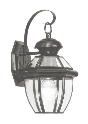 Monterey 1 Light 13 inch Black Outdoor Wall Lantern
