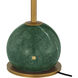 Journey 21 inch 2 watt Antique Brass and Green Cordless Table Lamp Portable Light